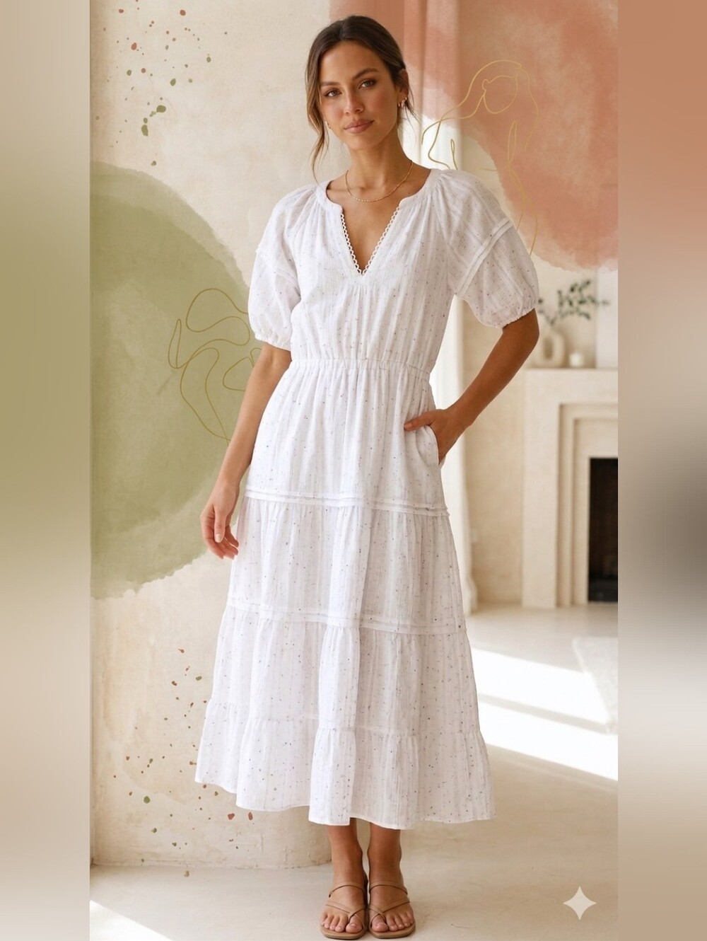Betsey Johnson | Dresses | Betsey Johnson Speckled White Womens Midi Dress | Poshmark Betsey Johnson | Dresses | Betsey Johnson Speckled White Womens Midi Dress | Poshmark